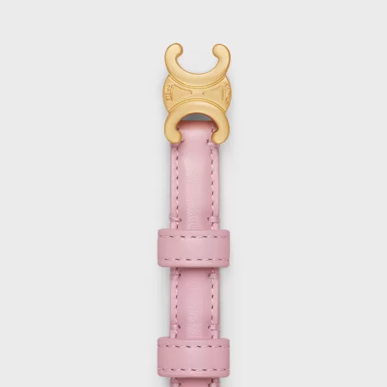 Teen Triomphe Belt In Taurillon Leather - | ^CELINE Fashion