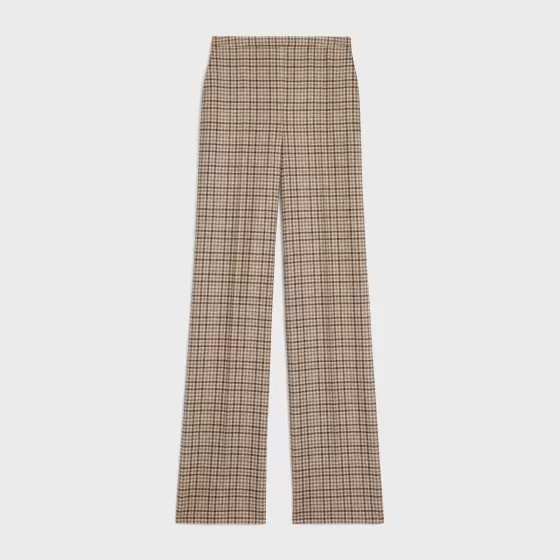 Tixie Pants In Checked Cashmere Wool - | ^CELINE Discount