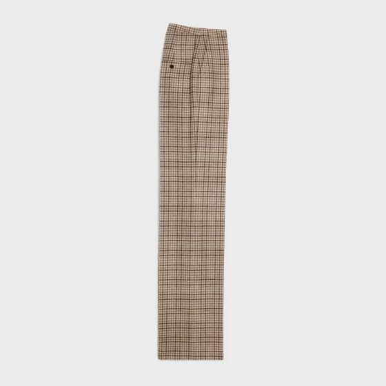 Tixie Pants In Checked Cashmere Wool - | ^CELINE Discount