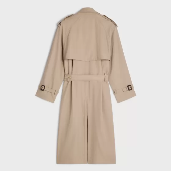 Tomboy Trench Coat In Cotton Gabardine - | ^CELINE Fashion