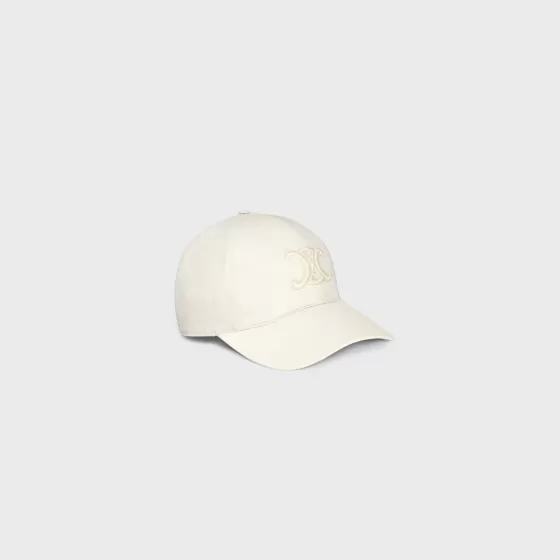 Triomphe Baseball Cap In Cotton - | ^CELINE Fashion