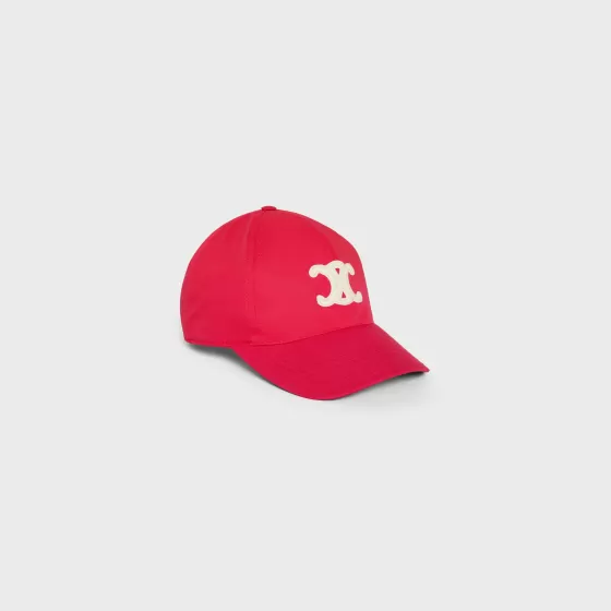 Triomphe Baseball Cap In Cotton - | ^CELINE Store