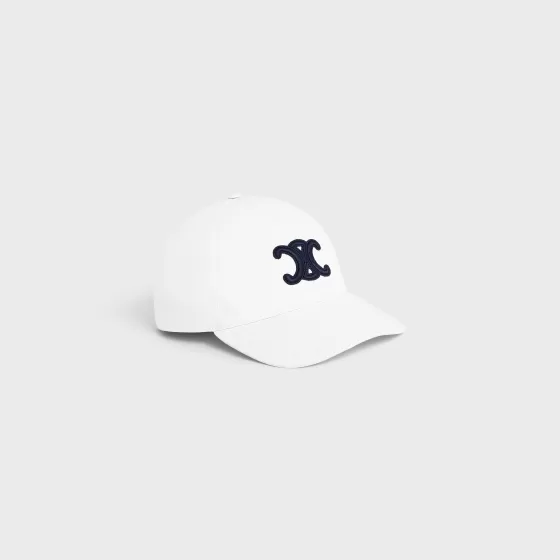 Triomphe Baseball Cap In Cotton - | ^CELINE Fashion