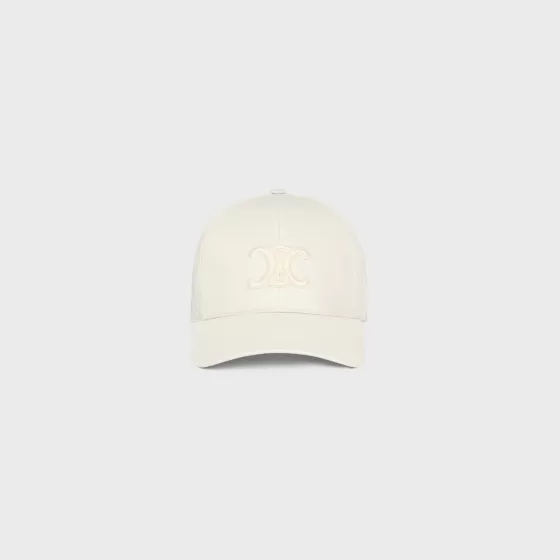 Triomphe Baseball Cap In Cotton - | ^CELINE Fashion