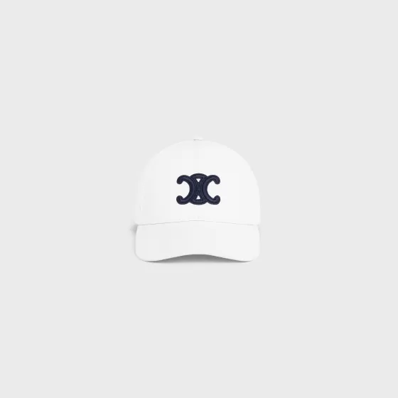 Triomphe Baseball Cap In Cotton - | ^CELINE Fashion