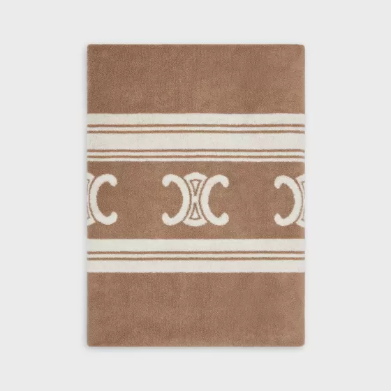 Triomphe Beach Towel In Terry Cotton - | ^CELINE Best