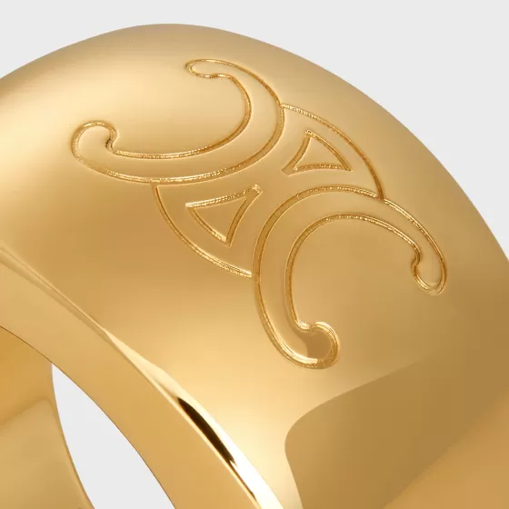 Triomphe Bold Ring In Brass With Finish - | ^CELINE Clearance