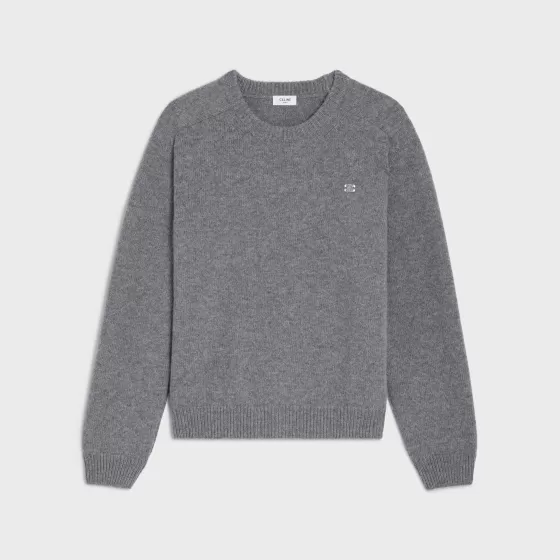 Triomphe Crew Neck Sweater In Cashmere Wool - | ^CELINE Cheap