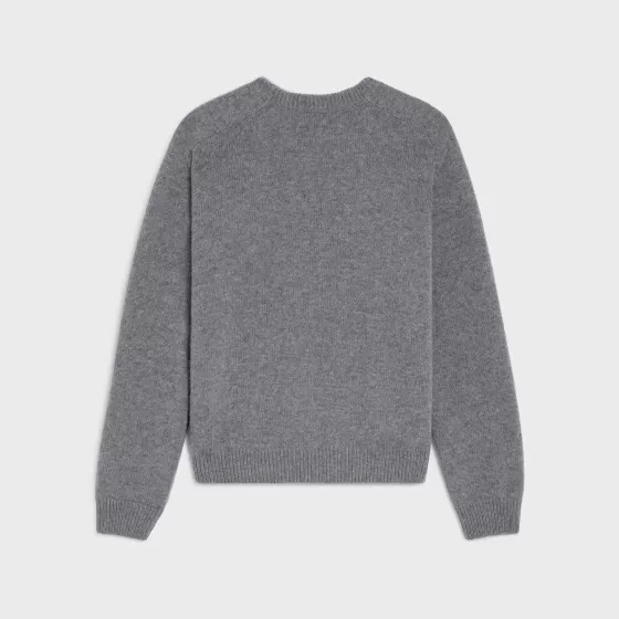 Triomphe Crew Neck Sweater In Cashmere Wool - | ^CELINE Cheap