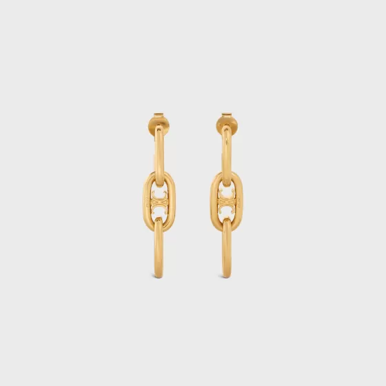 Triomphe Dangling Earrings In Brass With Finish - | ^CELINE Cheap