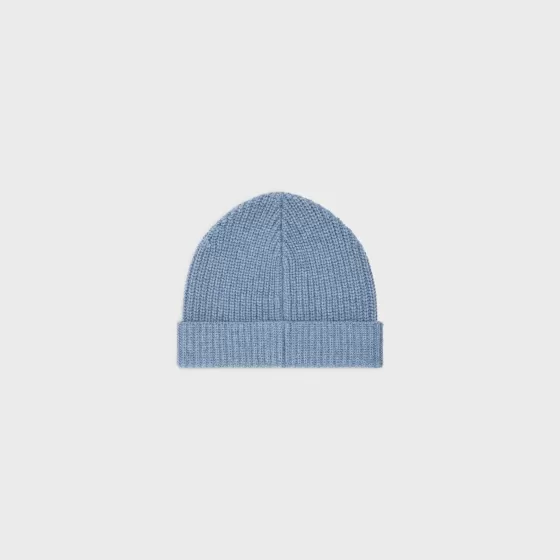 Triomphe Embroidered Beanie In Heritage Cashmere - | ^CELINE Discount