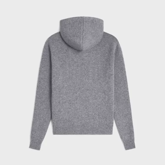 Triomphe Hooded Sweater In Cashmere Wool - | ^CELINE Fashion