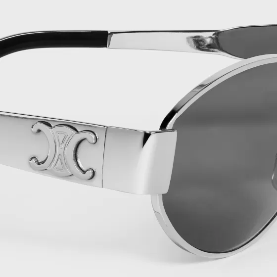 Triomphe Metal 01 Sunglasses In Metal - | ^CELINE Store