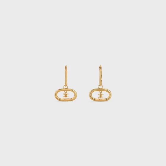 Triomphe Mobile Earrings In Brass With Finish - | ^CELINE Flash Sale