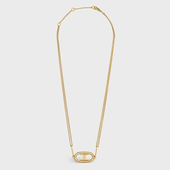 Triomphe Necklace In Brass - | ^CELINE Discount