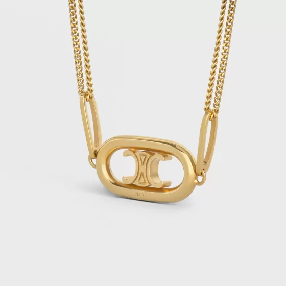 Triomphe Necklace In Brass - | ^CELINE Discount