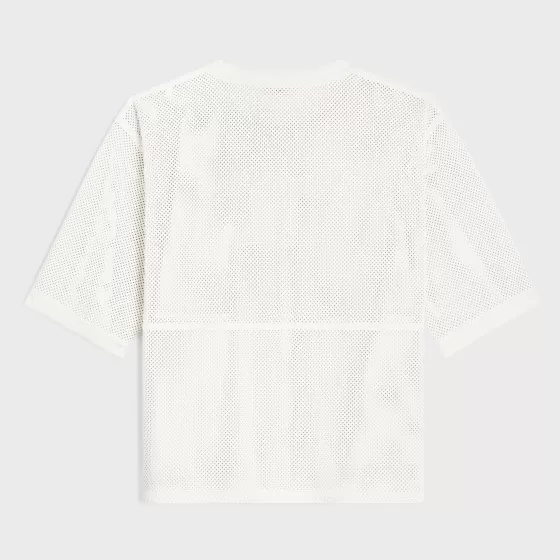 Triomphe Perforated T-Shirt In Plonge Lambskin - | ^CELINE Best