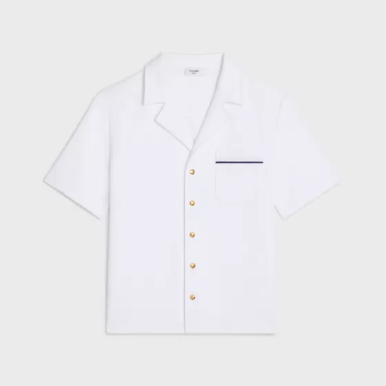 Triomphe Polo Shirt In Cotton Pique - | ^CELINE Cheap