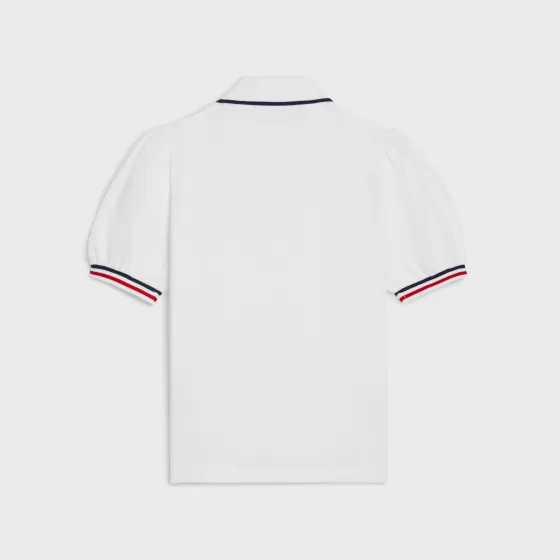 Triomphe Polo Shirt In Cotton Pique - | ^CELINE Clearance