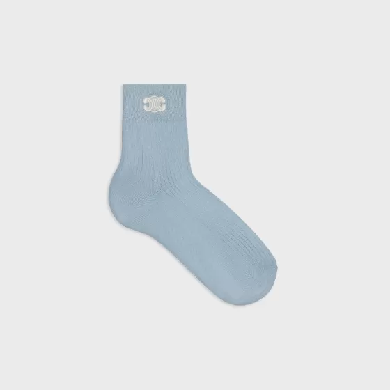 Triomphe Socks In Cotton - | ^CELINE Store