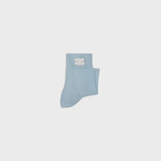 Triomphe Socks In Cotton - | ^CELINE Store