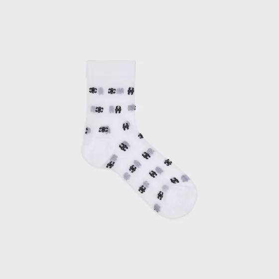 Triomphe Socks In Transparent Nylon - | ^CELINE Flash Sale