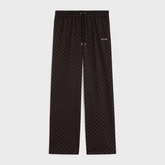 Triomphe Track Pants In Monogram Jersey - | ^CELINE New