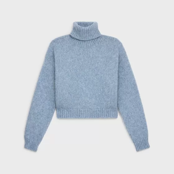 Triomphe Turtleneck Sweater In Alpaca Wool - | ^CELINE New