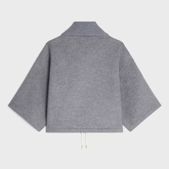 Varsity Jacket In Textured Wool - | ^CELINE Best Sale