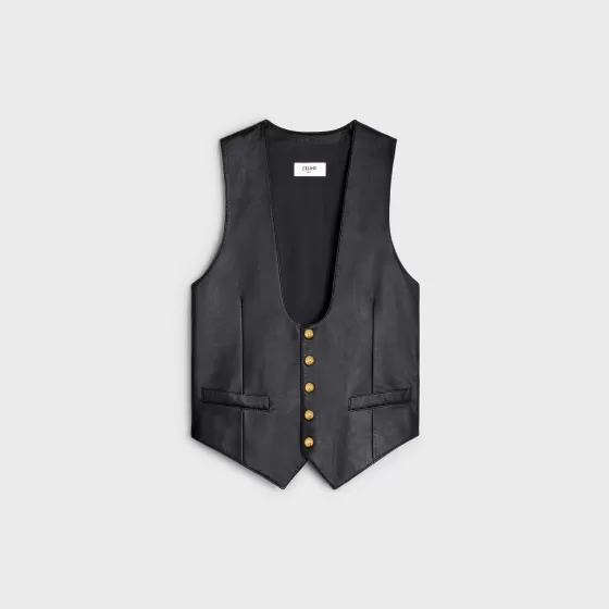 Waistcoat In Soft Lambksin - | ^CELINE Online