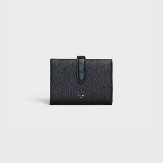 Wallet With Strap - Medium Strap Wallet In Grained Calfskin | ^CELINE Sale