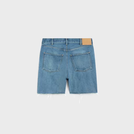 Wesley Shorts In Union Wash Denim - | ^CELINE Clearance