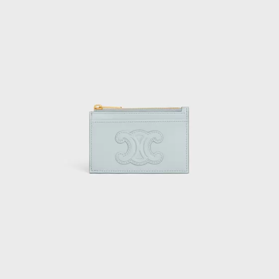 Zipped Card Holder Cuir Triomphe In Shiny Calfskin - | ^CELINE Shop