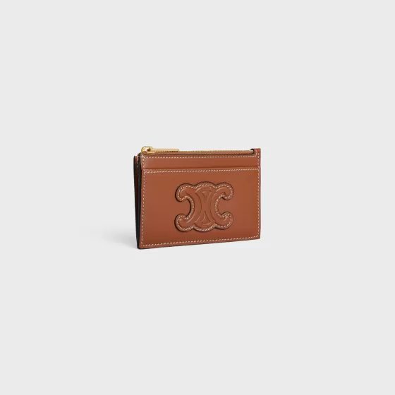 Zipped Card Holder In Smooth Lambskin - | ^CELINE Online